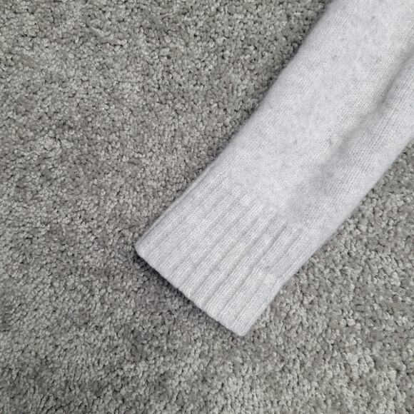 Zara Knit Cashmere Beige V Neck Pullover Sweater High Low Size Small - Picture 6 of 6